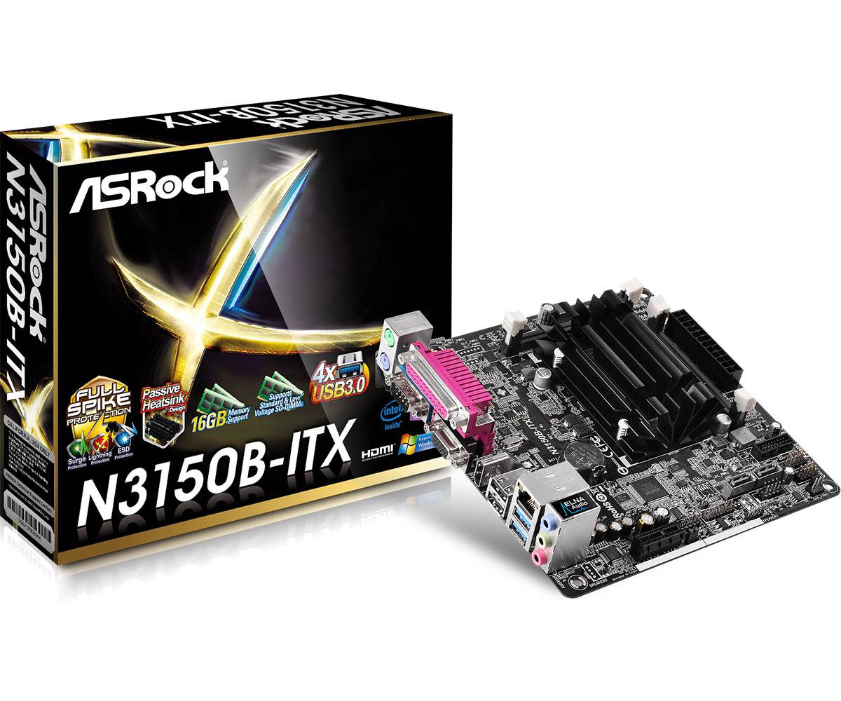 Asrock N3150b Itx Cpu Intel Quad Core